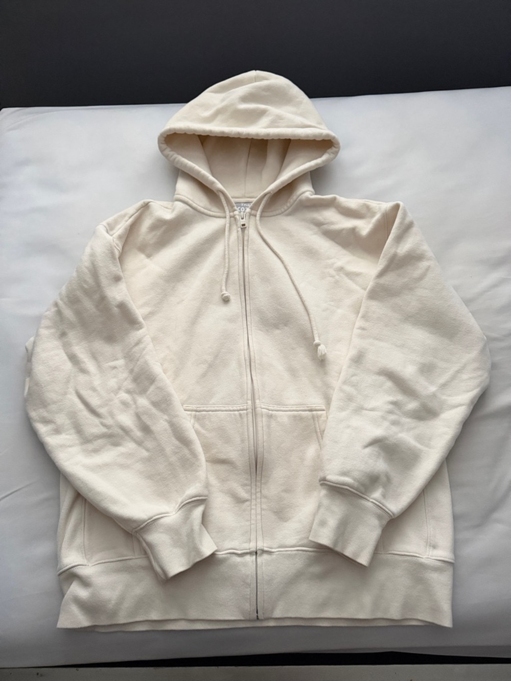 tna cozy fleece boyfriend zip up hoodie